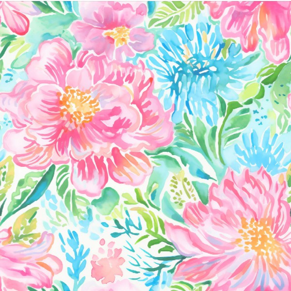 4" x 10" Pattern Acrylic Watercolor Flowers | Create With 614