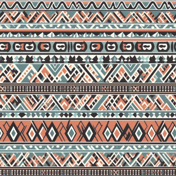 4" x 4" Pattern Acrylic Western Aztec
