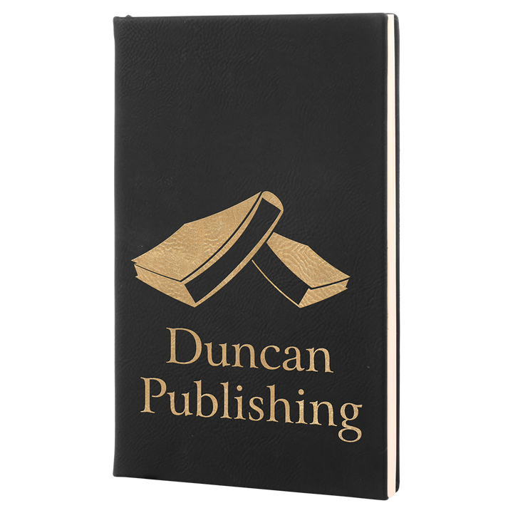 5 1/4" x 8 1/4" Laserable Leatherette Journal with Lined Notepad - Perfect for laser engraving and crafting