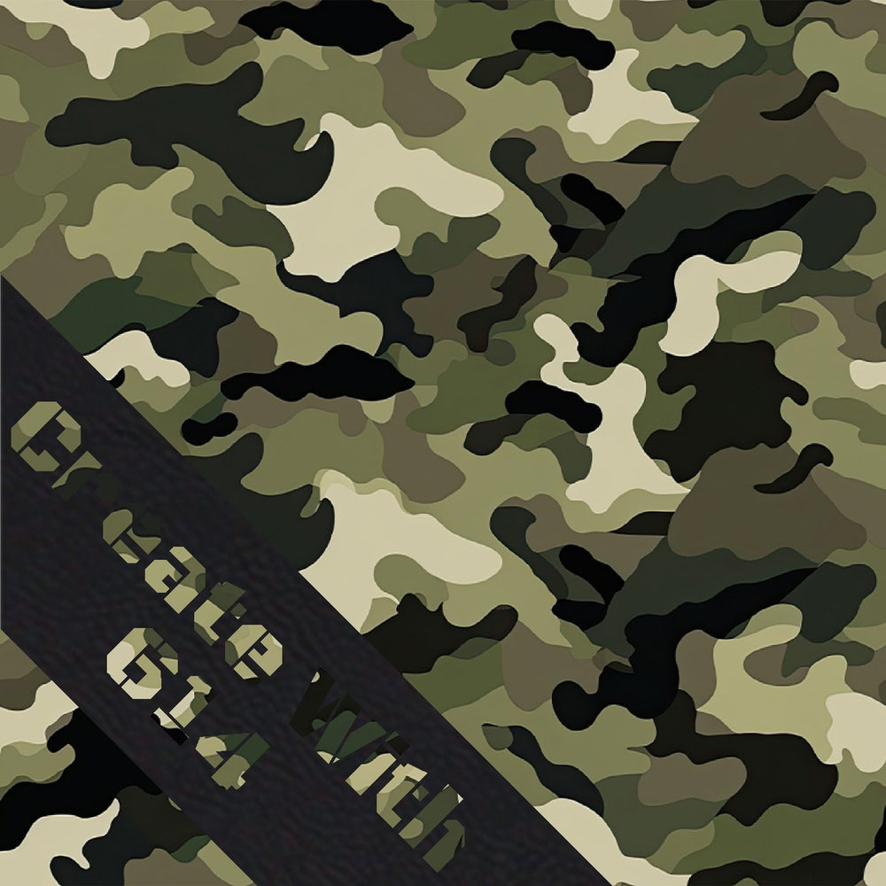 Laserable leatherette camo pattern for cutting, engraving and crafting