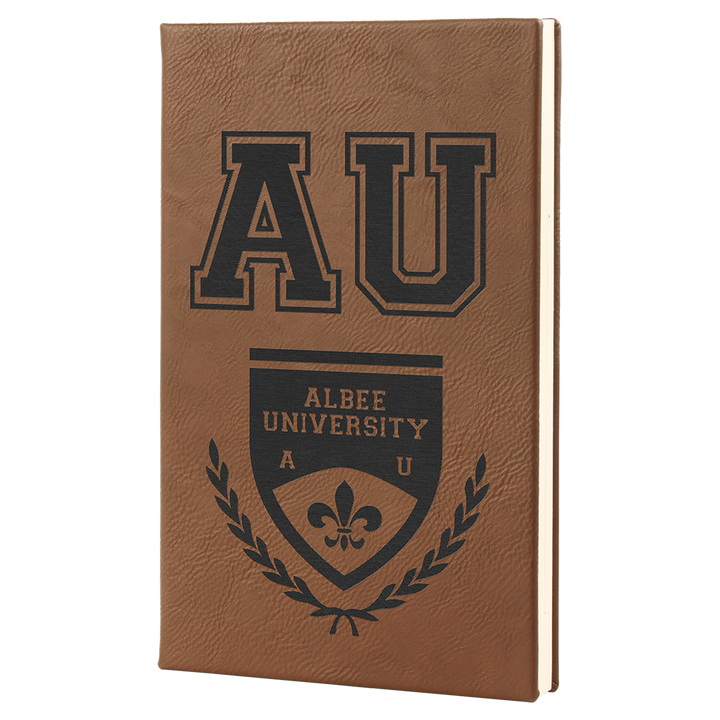 5 1/4" x 8 1/4" Laserable Leatherette Journal with Lined Notepad - Perfect for laser engraving and crafting