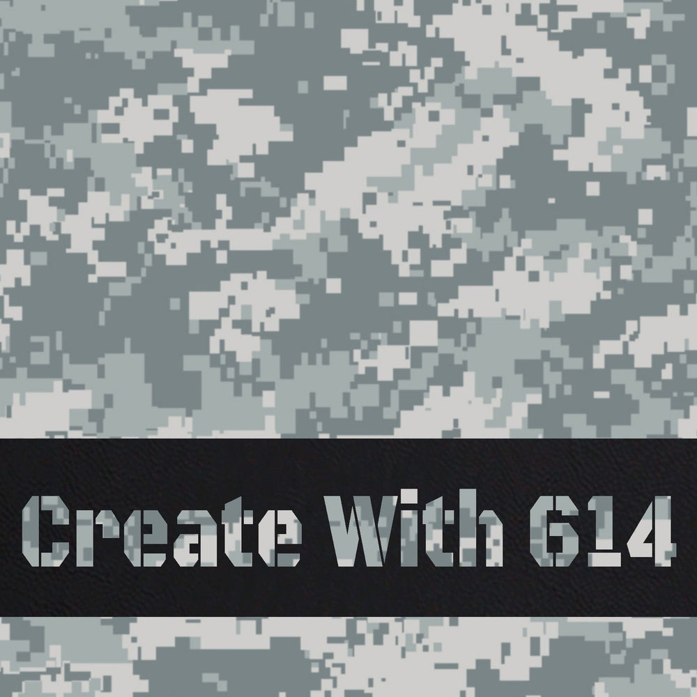 12" x 24" Laserable Leatherette Camoflage Sheet Digital Urban Black | Create With 614