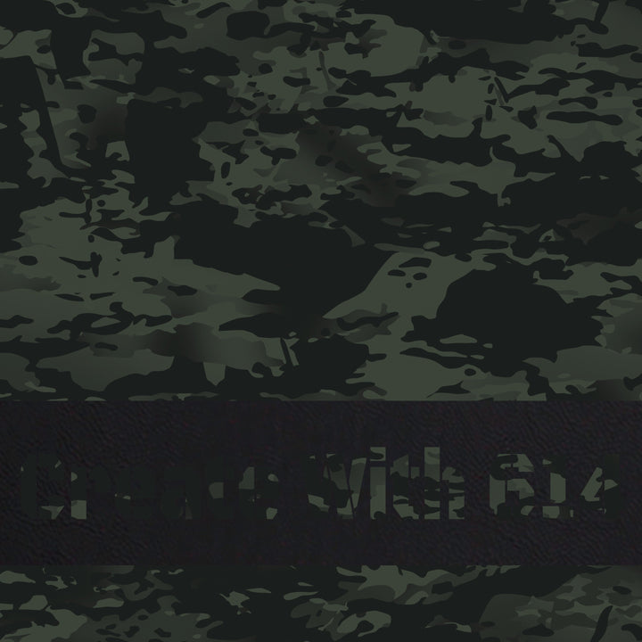 12" x 24" Laserable Leatherette Camoflage Sheet MultiCam Twilight Black | Create With 614