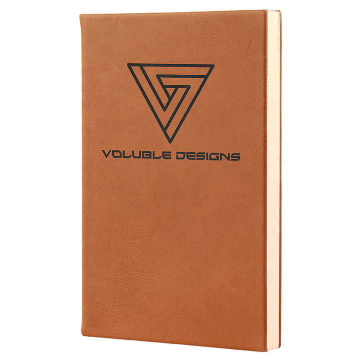 5 1/4" x 8 1/4" Laserable Leatherette Journal with Lined Notepad - Perfect for laser engraving and crafting