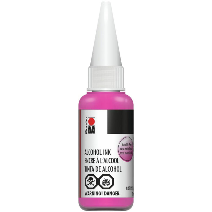 Marabu Alcohol Ink Metallic Pink 20ml