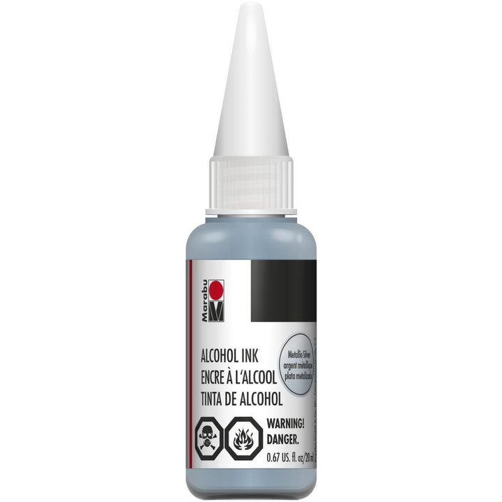 Marabu Alcohol Ink Metallic Silver 20ml