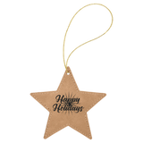 Ornament Laserable Leatherette Star