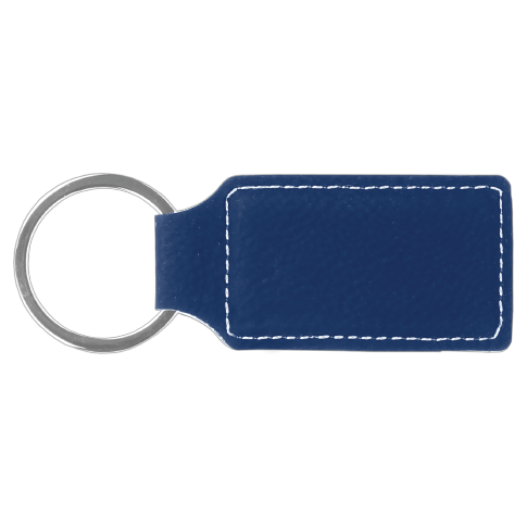 Keychain Rectangle Laserable Leatherette
