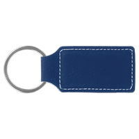 Keychain Rectangle Laserable Leatherette