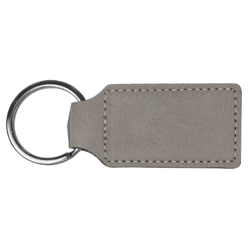 Keychain Rectangle Laserable Leatherette