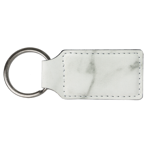 Keychain Rectangle Laserable Leatherette