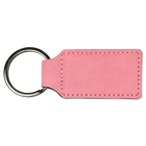 Keychain Rectangle Laserable Leatherette