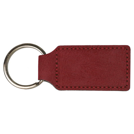 Keychain Rectangle Laserable Leatherette