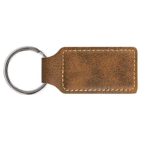 Keychain Rectangle Laserable Leatherette