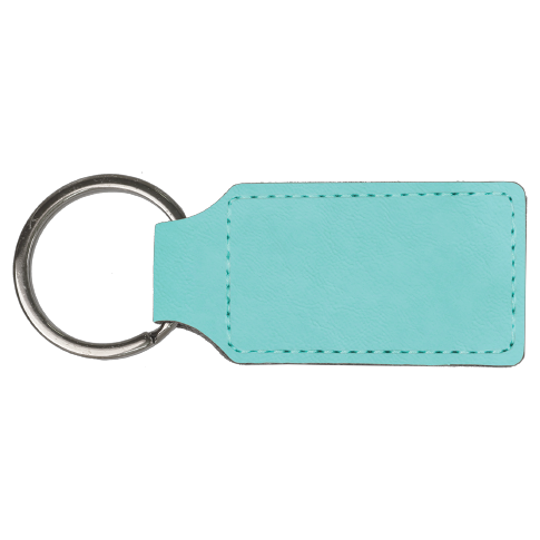Keychain Rectangle Laserable Leatherette