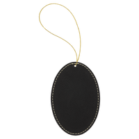 Ornament Laserable Leatherette Oval