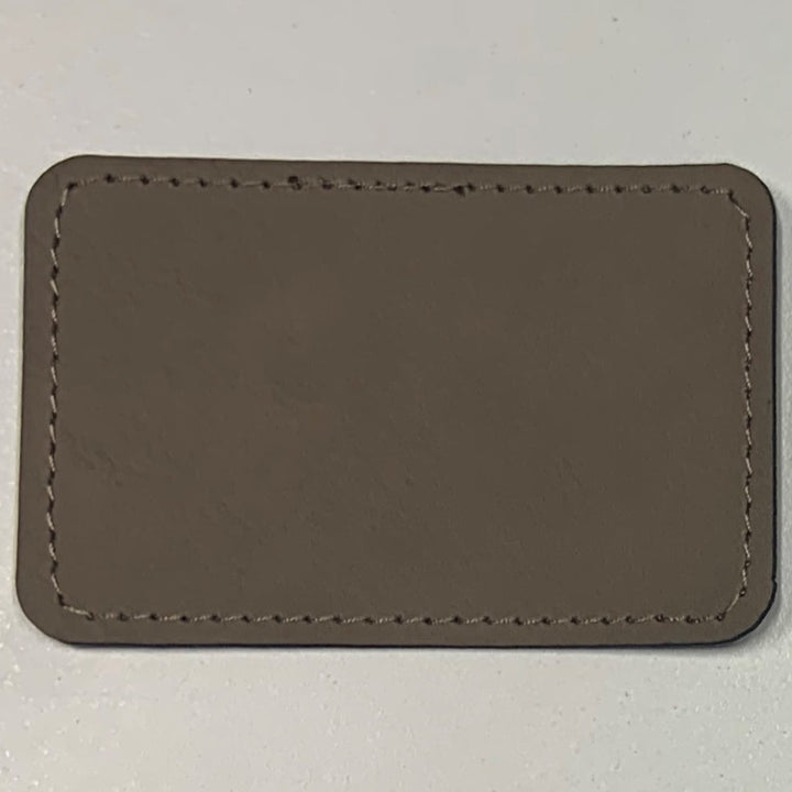 Laserable Leatherette Patch Rectangle 3" x 2" x 1/32" with Adhesive
