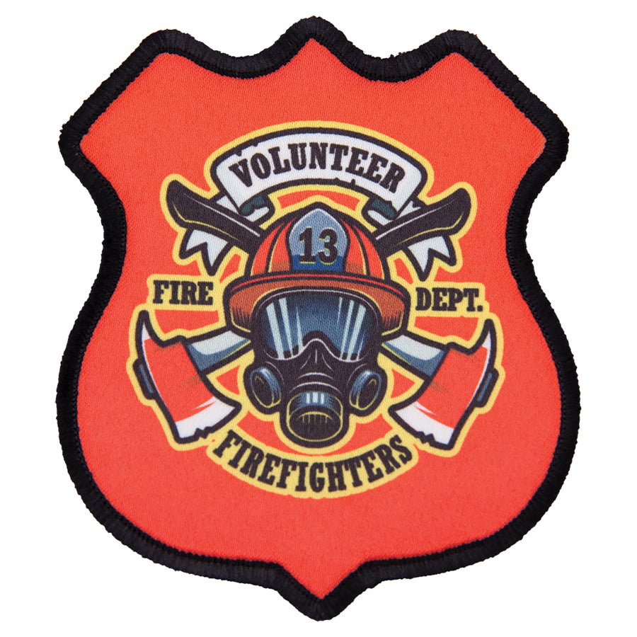 Sublimation Patch 4 Point Shield 3" x 3.5" with Adhesive