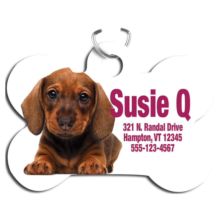 Sublimation Aluminum Pet Tag Dog Bone