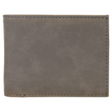 Bi-Fold Wallet w/Flip ID Laserable Leatherette
