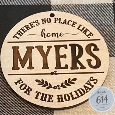 No Place Like Home Name Ornament
