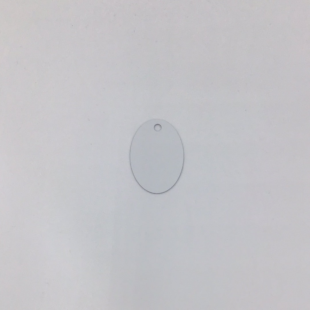 Sublimation Aluminum Oval Keychain