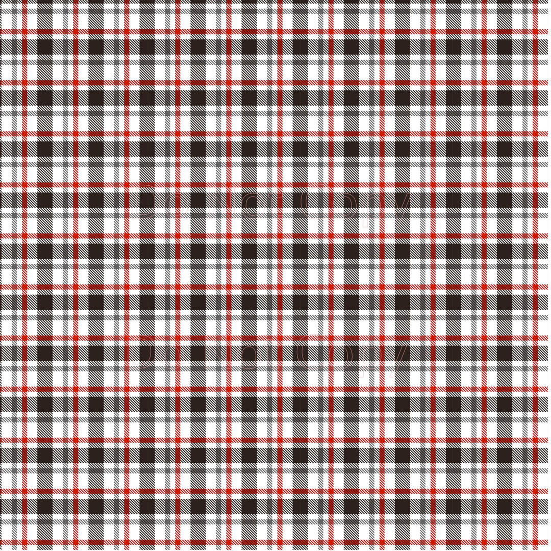 Red and Gray Plaid Pattern - Digital File ONLY