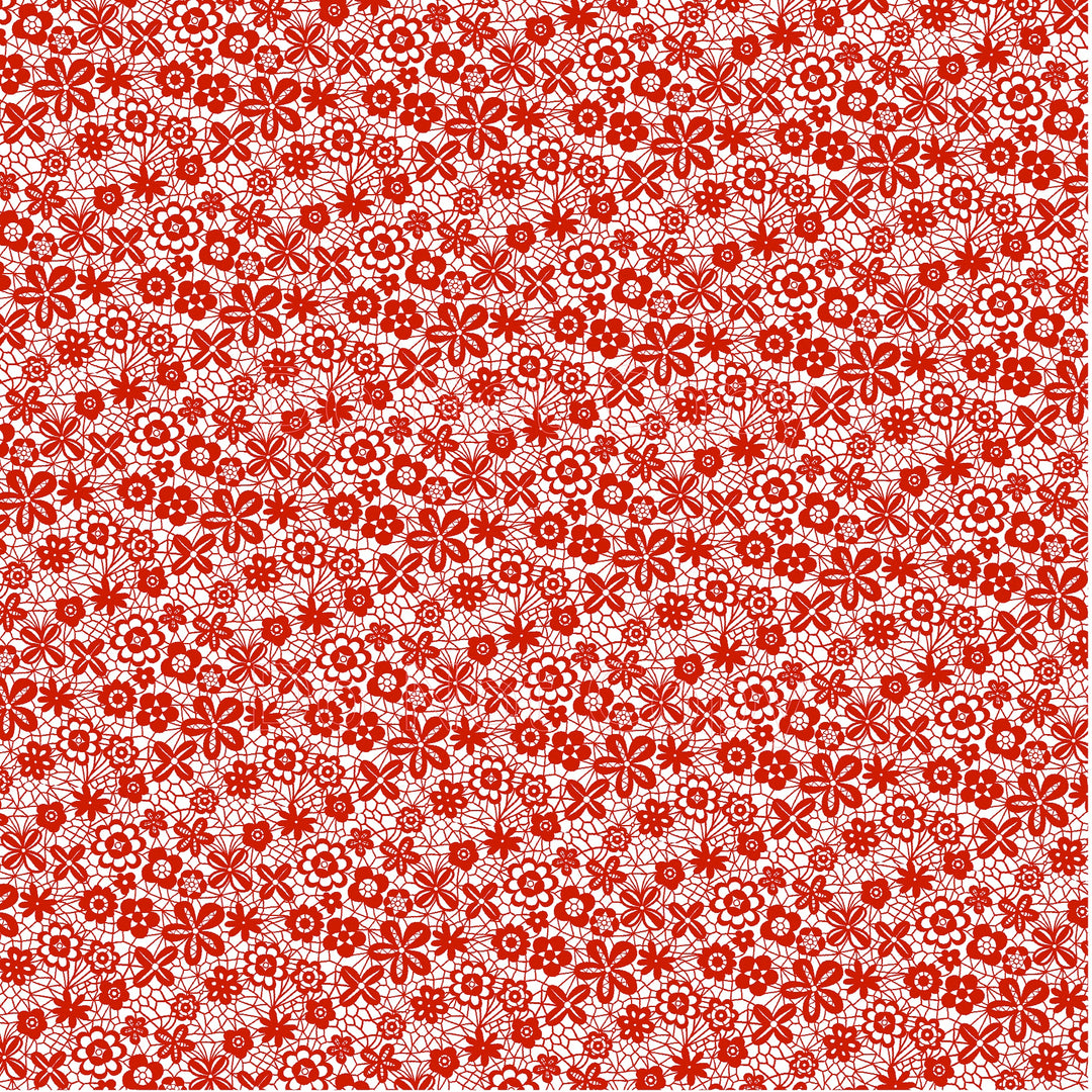 Red Lace Pattern - Digital File ONLY