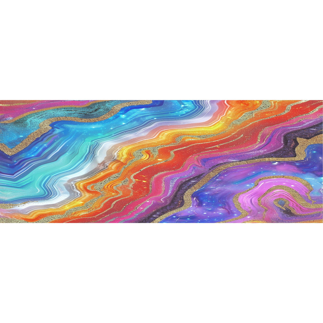4" x 10" Pattern Acrylic Rainbow Geode | Create With 614