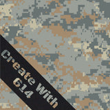 12" x 18" Laserable Leatherette Camouflage Sheet with Adhesive