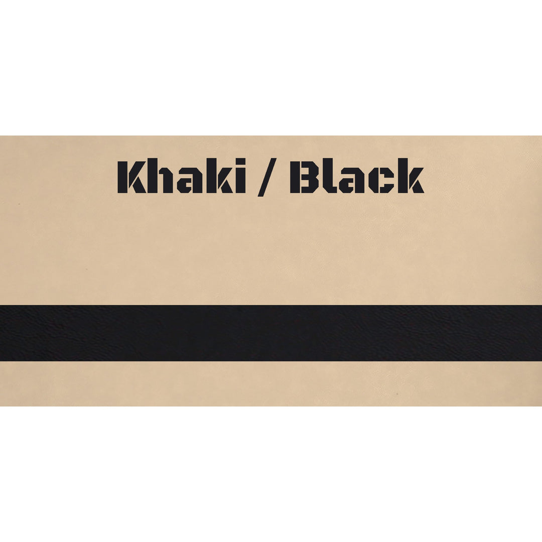 12" x 24" Laserable Leatherette Sheet Khaki - Perfect for laser cutting, engraving and crafting