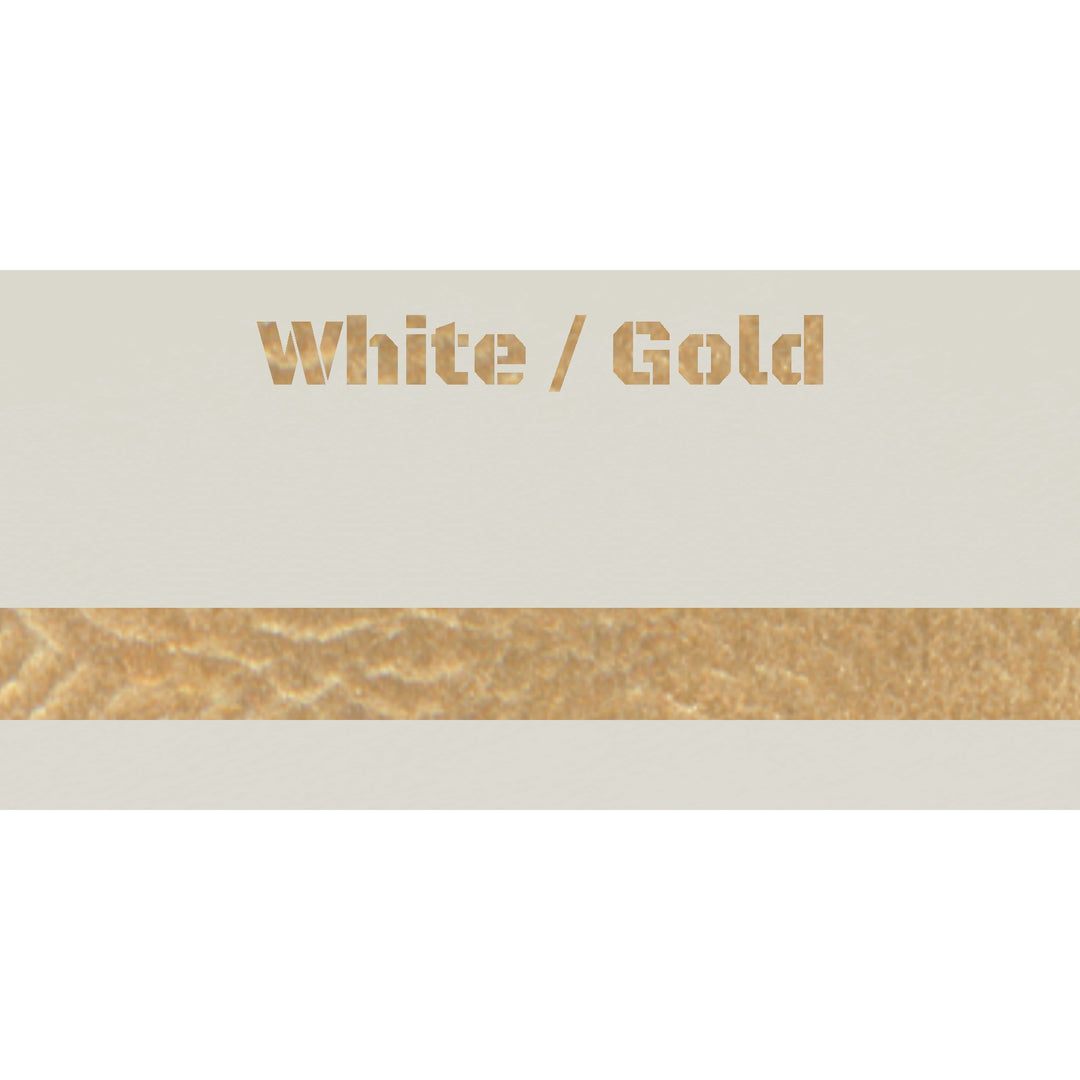 12" x 24" White Gold Laserable Leatherette Sheet - Perfect for laser cutting, engraving and crafting