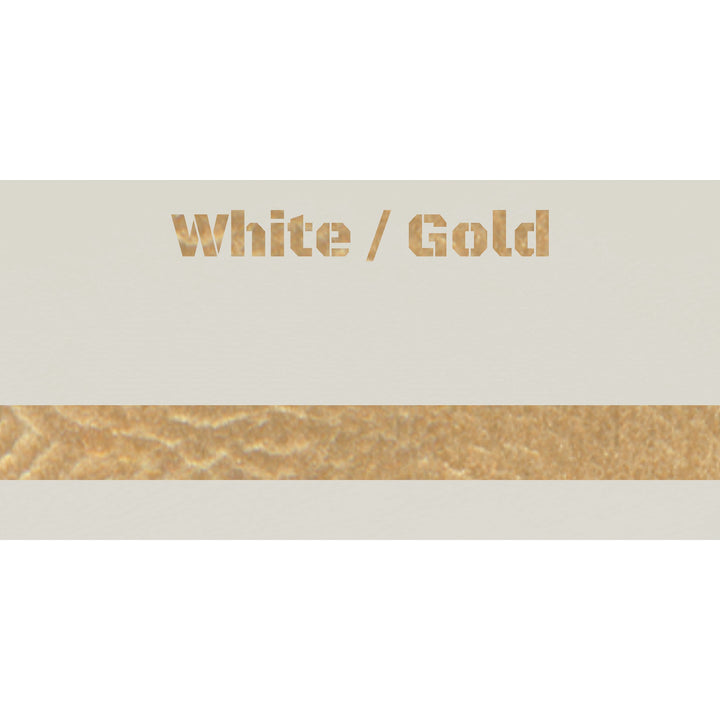 12" x 24" White Gold Laserable Leatherette Sheet - Perfect for laser cutting, engraving and crafting
