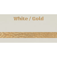 12" x 24" White Gold Laserable Leatherette Sheet