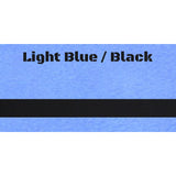 12" x 24" Light Blue / Black Laserable Leatherette Fabric Sheet Without Gray Backer | Create With 614