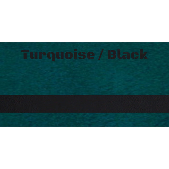 12" x 24" Turquoise / Black Laserable Leatherette Fabric Sheet Without Gray Backer | Create With 614