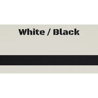 12" x 24" White / Black Laserable Leatherette Fabric Sheet Without Gray Backer | Create With 614