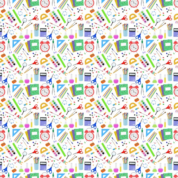 19" x 12" Pattern Acrylic School Tools | Create With 614