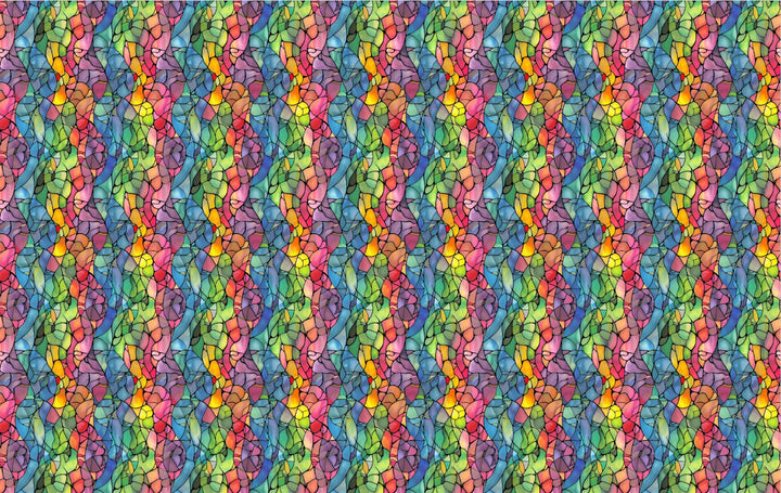 19" x 12" Pattern Acrylic Stained Glass Madness | Create With 614
