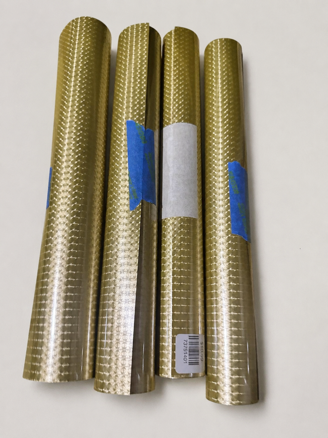 Second view of Siser Holographic Gold Pyramid heat transfer vinyl rolls