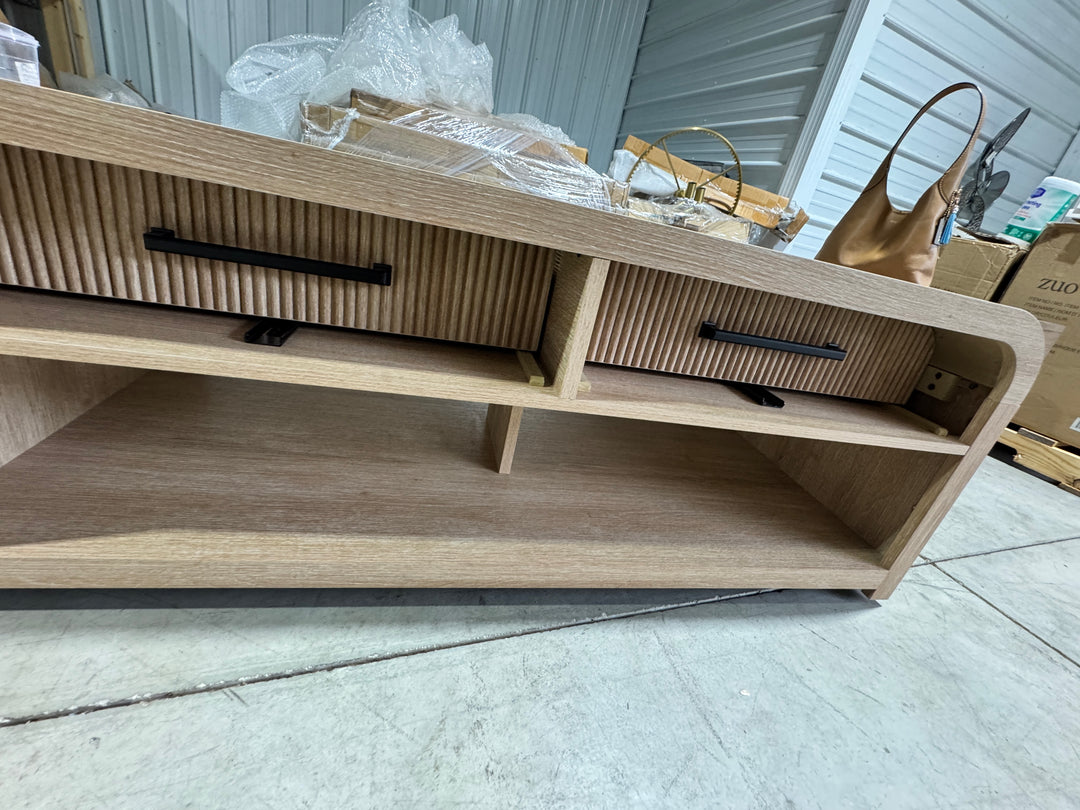 Modern Light Oak Coffee Table