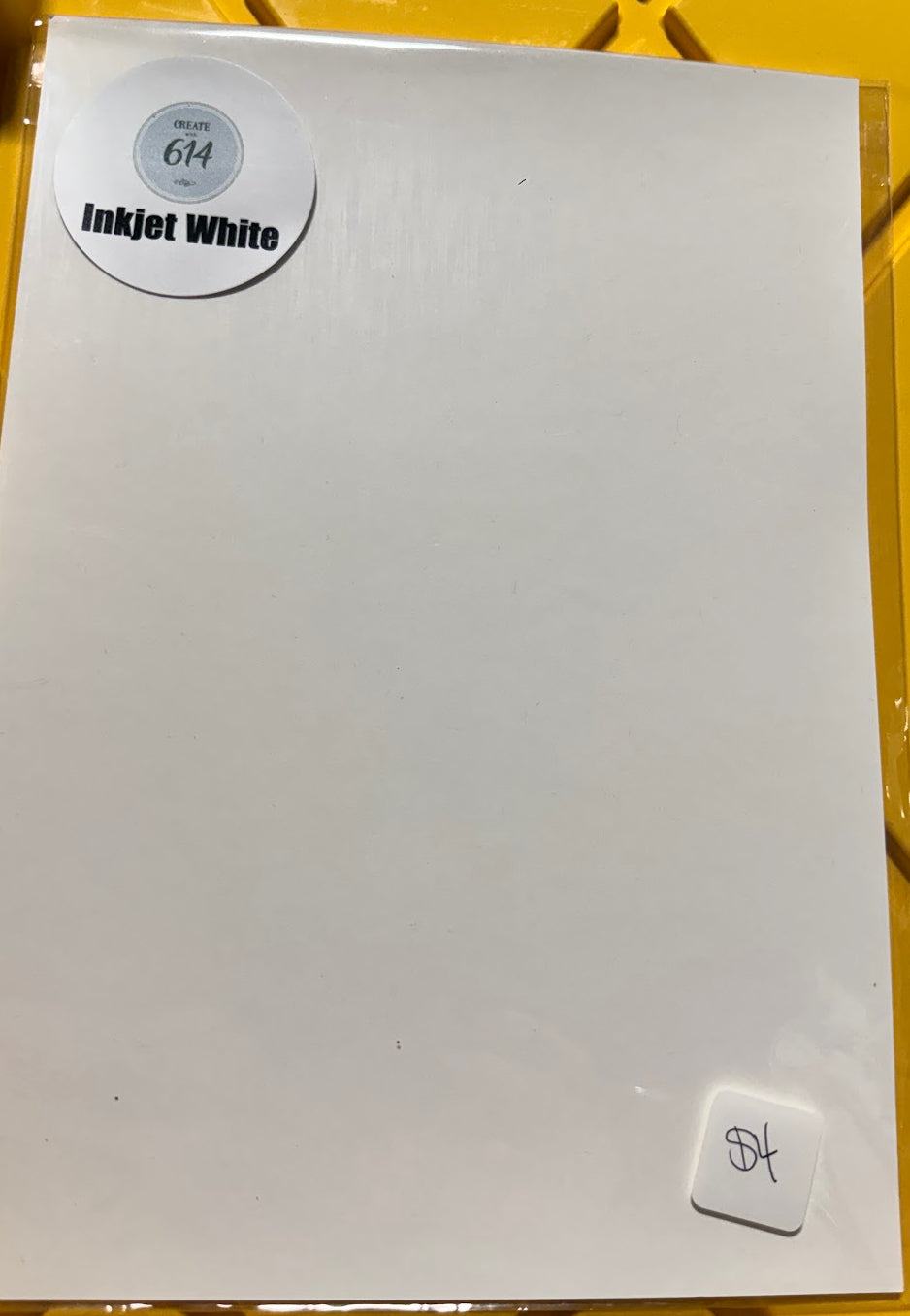 Pack of white inkjet waterslide decal paper