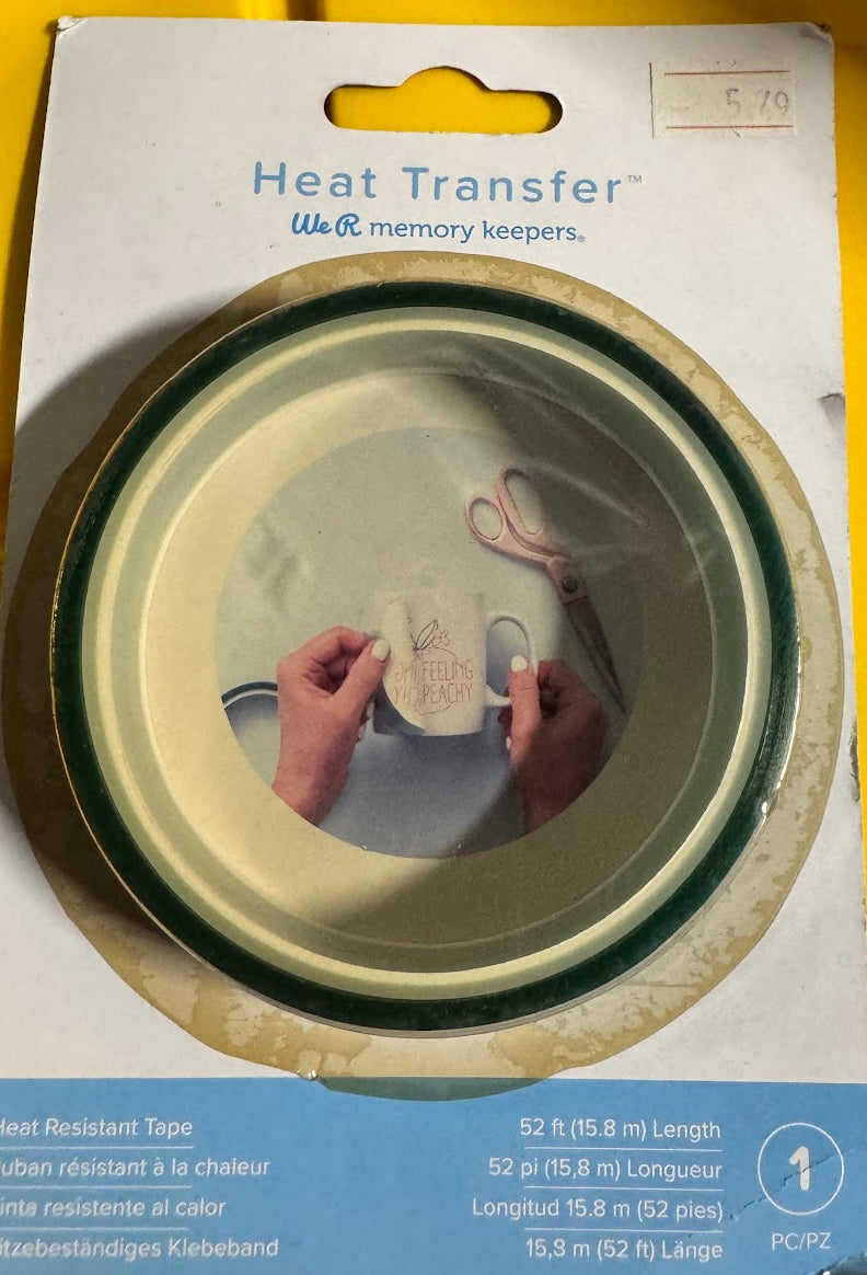 Sealed blister card of We R Memory Keepers heat resistant tape, 52 feet