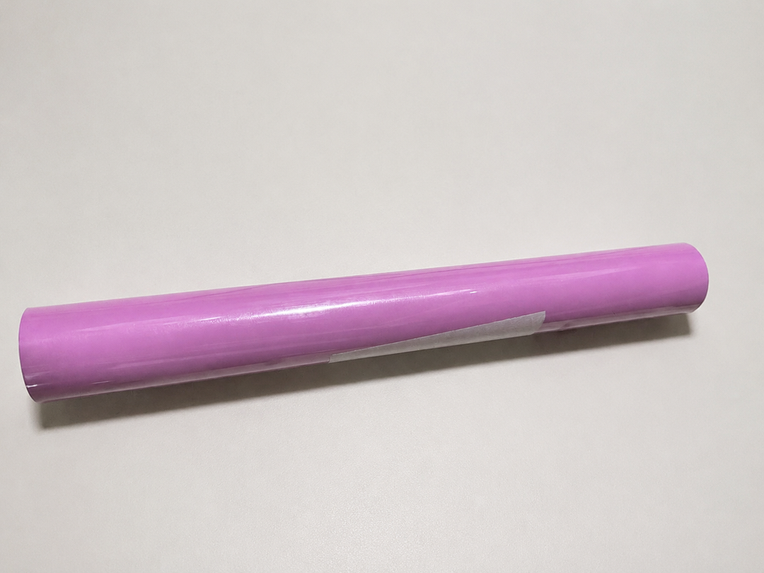 Roll of Siser EasyWeed heat transfer vinyl in Orchid, a violet-pink gloss