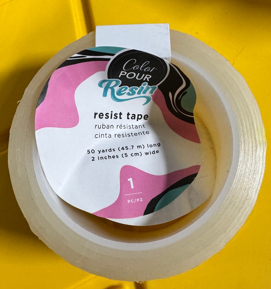 Roll of Color Pour Resin resist tape, 2 inches wide by 50 yards