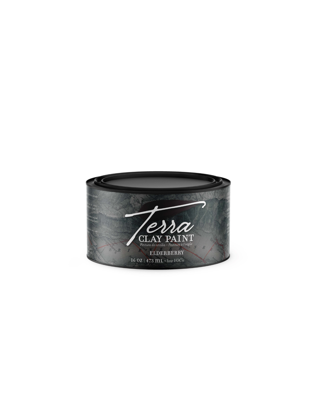 16 oz. container of Dixie Belle Elderberry Terra Clay Paint