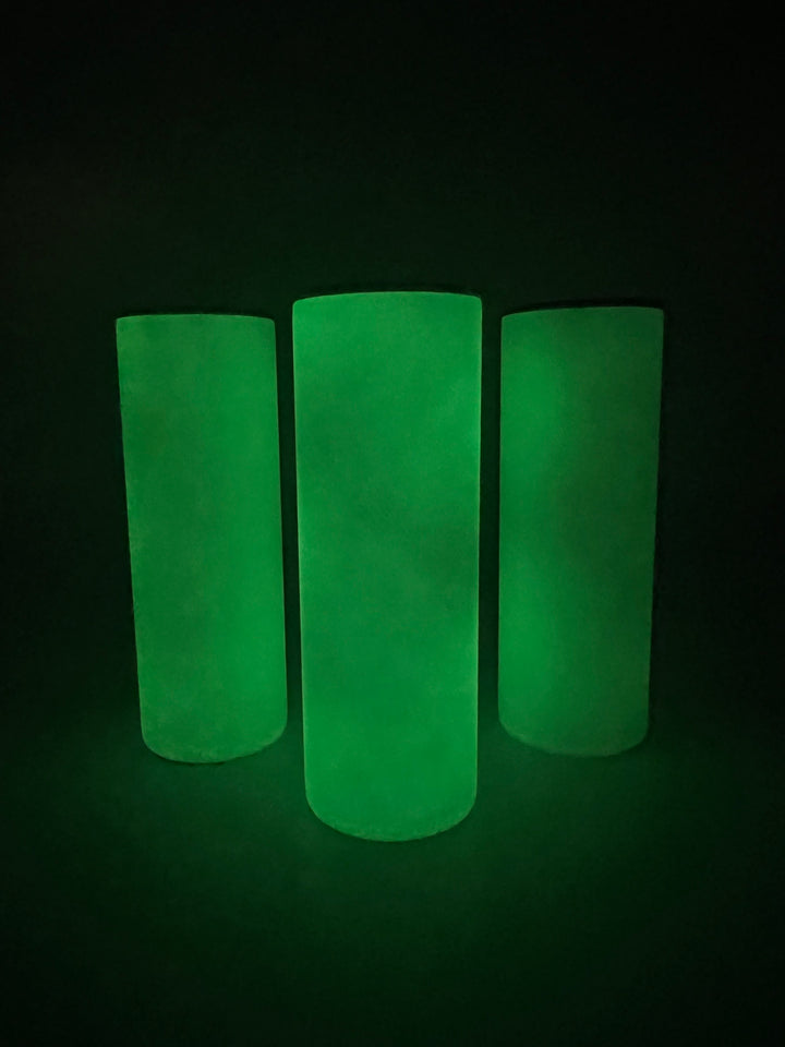 Sublimation Tumbler 20 oz Skinny Glow In The Dark