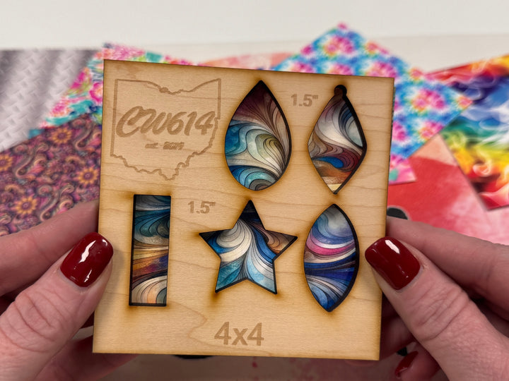 4" x 4" Pattern Acrylic Marbles