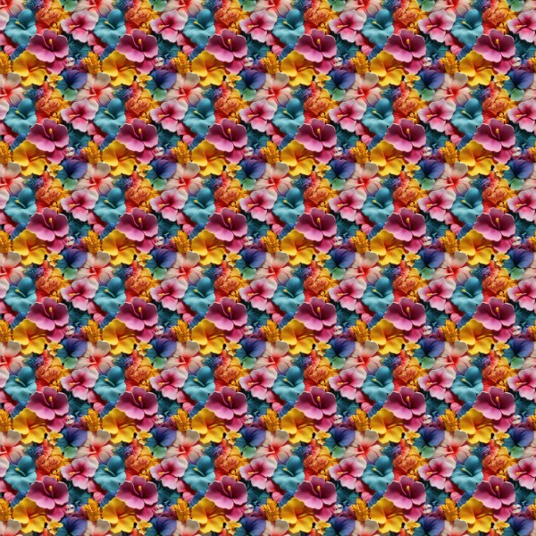 4" x 10" Pattern Acrylic Aloha Hibiscus | Create With 614