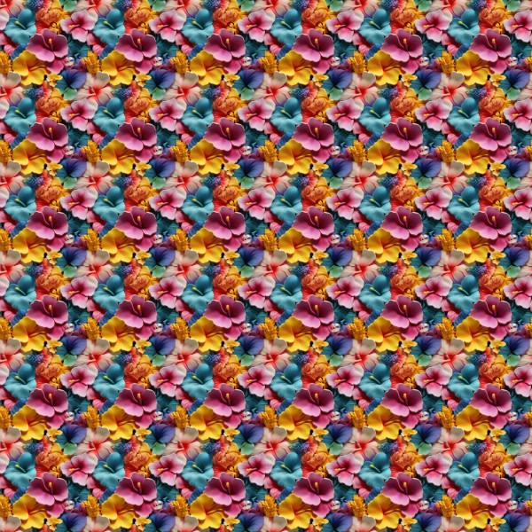 19" x 12" Pattern Acrylic Aloha Hibiscus | Create With 614